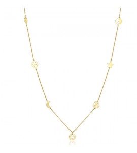Collana donna gioielli Sagapò Hidden in acciaio 316L pvd oro shd02