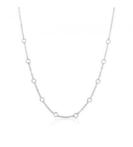 Collana donna gioielli Sagapò Letters in acciaio 316L con Cuore sltc1