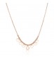 Collana donna gioielli Sagapò Medina in acciaio 316L pvd oro rosa con cuori sea04