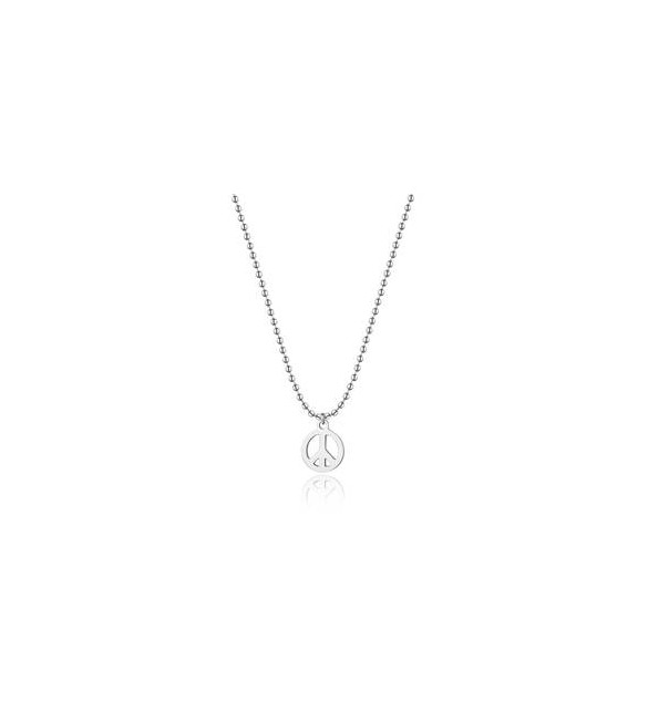 Collana Donna Gioielli Sagapò Smile in acciaio con simbolo della Pace ssm002