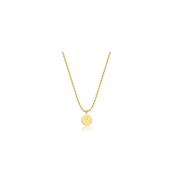 Collana Donna Gioielli Sagapò Smile in acciaio pvd oro con Smile ssm007