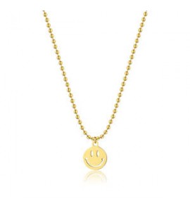 Collana Donna Gioielli Sagapò Smile in acciaio pvd oro con Smile ssm007