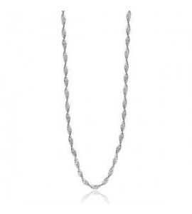 Collana Lunga Donna Gioielli Sagapò Chunky in acciaio catena snake torchon shk47