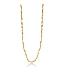 Collana Lunga Donna Gioielli Sagapò Chunky in acciaio pvd oro catena snake torchon shk48