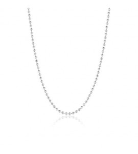 Collana Lunga Uomo Gioielli Sagapò Ripple in acciaio catena palline grandi srp49