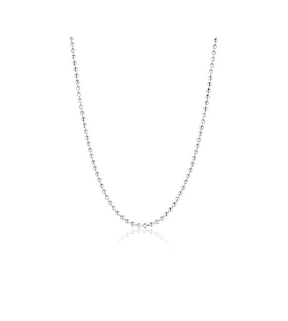 Collana Lunga Uomo Gioielli Sagapò Ripple in acciaio catena palline grandi srp49