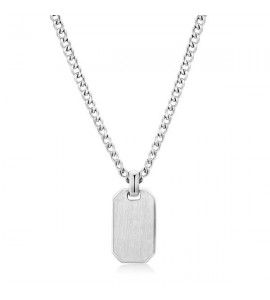Collana uomo gioielli Brosway Ink in acciaio 316L con Military Tag bik01