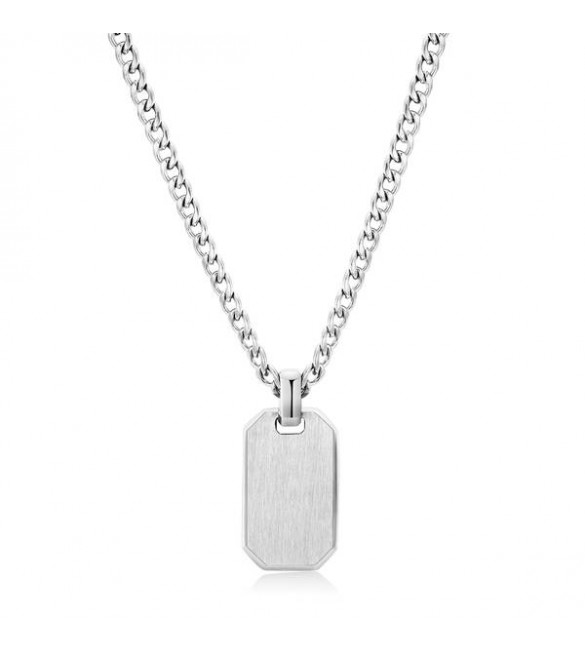 Collana uomo gioielli Brosway Ink in acciaio 316L con Military Tag bik01