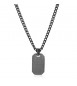 Collana uomo gioielli Brosway Ink in acciaio 316L pvd gun metal con Military Tag bik03