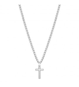Collana Uomo Gioielli Brosway Ink in acciaio con Croce bik10