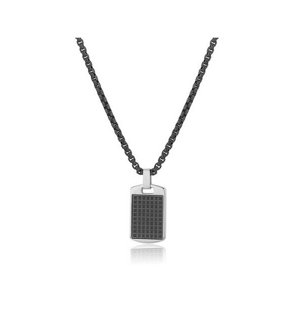 Collana Uomo Gioielli S\'agapò Tag Me Too acciaio pvd gun stg01