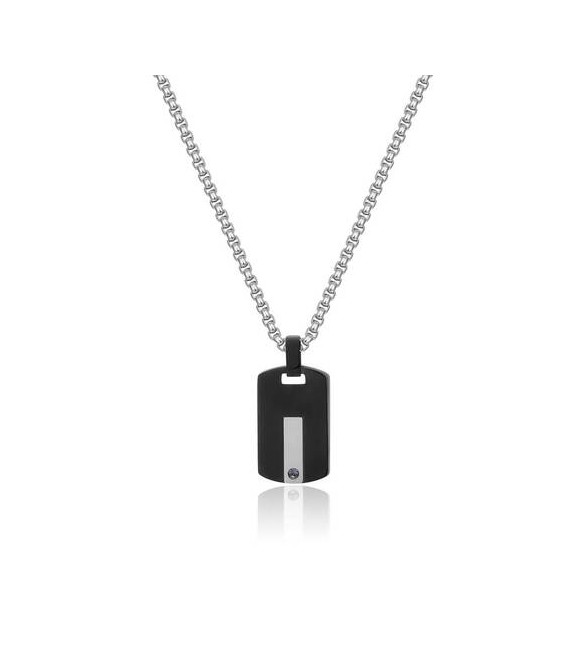 Collana Uomo Gioielli S\'agapò Tag Me Too acciaio pvd gun stg02