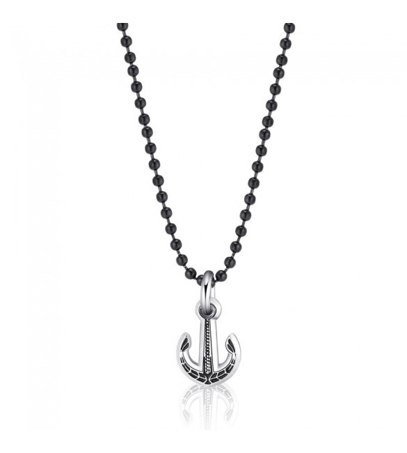 Collana Uomo Gioielli Sagapò Charisma in acciaio 316L Ancora shs10