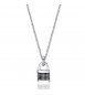 Collana Uomo Gioielli Sagapò Charisma in acciaio 316L Lucchetto shs07
