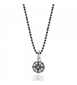 Collana Uomo Gioielli Sagapò Charisma in acciaio 316L Rosa dei Venti shs06
