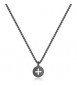 Collana Uomo Gioielli Sagapò Rebel in acciaio pvd gun Croce srb05
