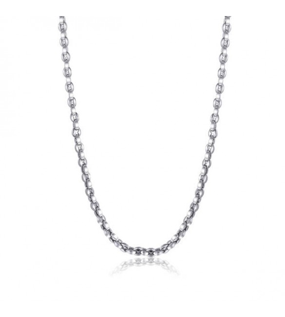 Collana Uomo Gioielli Sagapò Ripple in acciaio 316L catena forzatina srp28