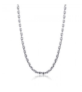 Collana Uomo Gioielli Sagapò Ripple in acciaio 316L catena forzatina srp28