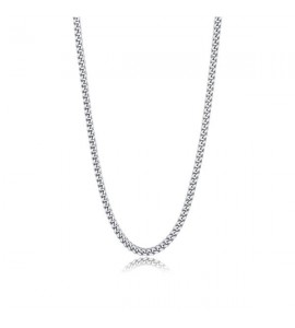 Collana Uomo Gioielli Sagapò Ripple in acciaio 316L catena spiga quadrata srp07