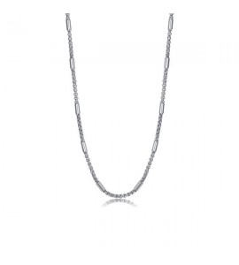 Collana Uomo Gioielli Sagapò Ripple in acciaio 316L catena veneziana rotonda srp03