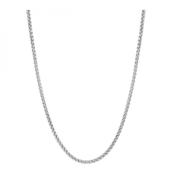 Collana Uomo Gioielli Sagapò Ripple in acciaio 316L catena veneziana rotonda srp09