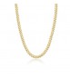 Collana Uomo Gioielli Sagapò Ripple in acciaio pvd oro catena grumetta diamantata srp54