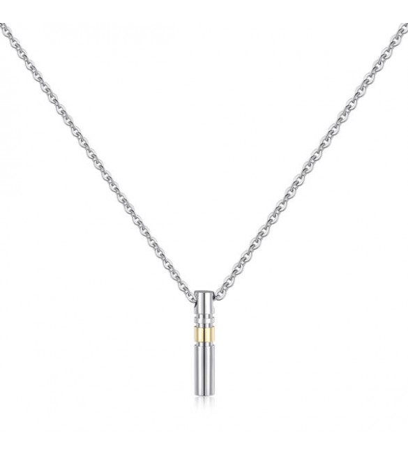 Collana uomo gioielli Sagapò Totem in acciaio 316L pvd oro sto01