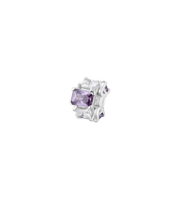 Color Charm Gioielli Fancy by Brosway in argento zircone baguette ametista e bianco fmp02