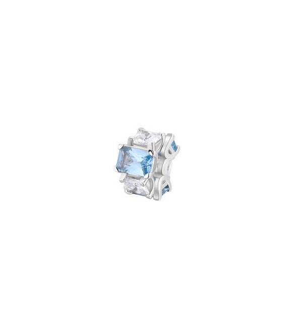 Color Charm Gioielli Fancy by Brosway in argento zircone baguette azzurro e bianco fcl02