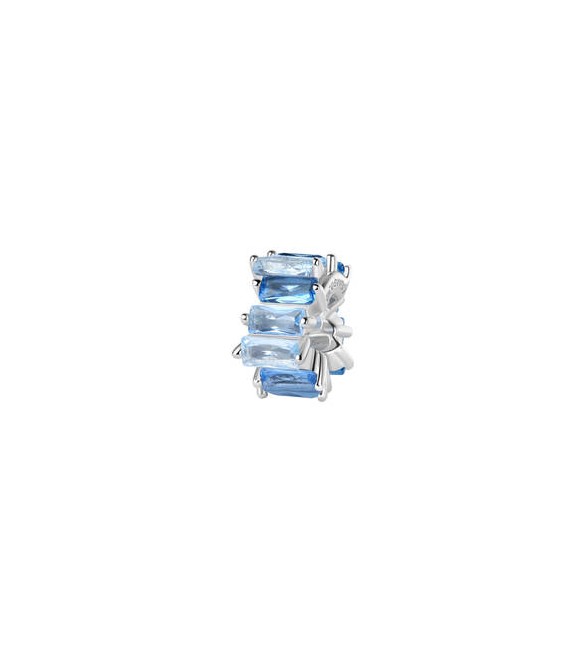 Color Charm Gioielli Fancy by Brosway in argento zircone baguette azzurro fcl03