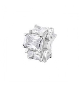 Color Charm Gioielli Fancy by Brosway in argento zircone baguette bianco fiw02