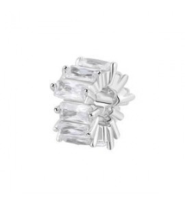 Color Charm Gioielli Fancy by Brosway in argento zircone baguette bianco fiw03