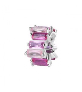 Color Charm Gioielli Fancy by Brosway in argento zircone baguette rosa fvp03