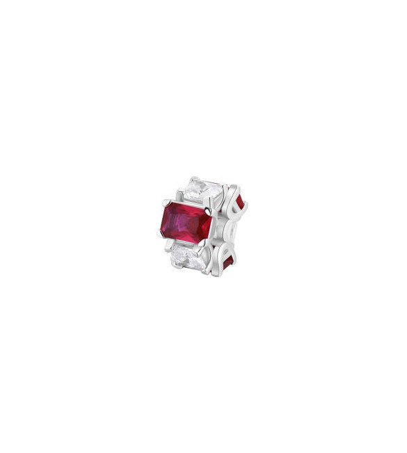Color Charm Gioielli Fancy by Brosway in argento zircone baguette rosso e bianco fpr02