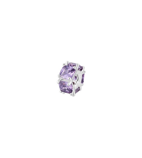 Color Charm Gioielli Fancy by Brosway in argento zircone cushion ametista fmp04