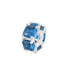 Color Charm Gioielli Fancy by Brosway in argento zircone cushion blu ffb03