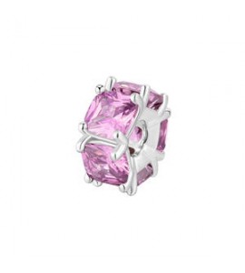Color Charm Gioielli Fancy by Brosway in argento zircone cushion rosa fvp04