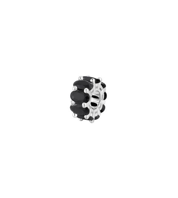 Color Charm Gioielli Fancy by Brosway in argento zircone ovale nero fmb01