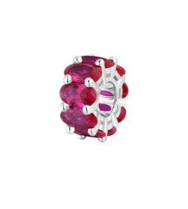 Color Charm Gioielli Fancy by Brosway in argento zircone ovale rosso fpr01