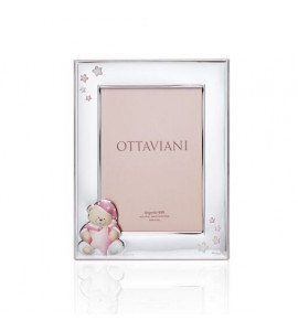 Cornice Bambina Rosa Ottaviani Orsetto 9x13 7004br