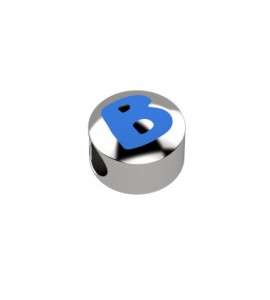 Elemento Bracciale Bambino Bambina Gioielli Nanan Bijou lettera B azzurro nan0278b