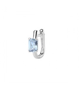 Mono Orecchino ad U Gioielli Fancy by Brosway in argento zircone baguette azzurro fcl08