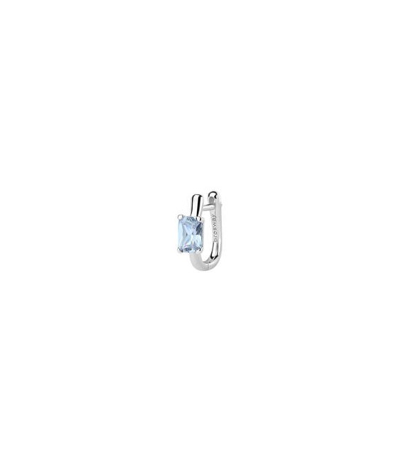 Mono Orecchino ad U Gioielli Fancy by Brosway in argento zircone baguette azzurro fcl08