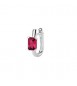 Mono Orecchino ad U Gioielli Fancy by Brosway in argento zircone baguette rosso fpr08