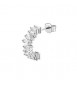 Mono Orecchino Cerchietto Gioielli Fancy by Brosway in argento zircone baguette bianco fiw14