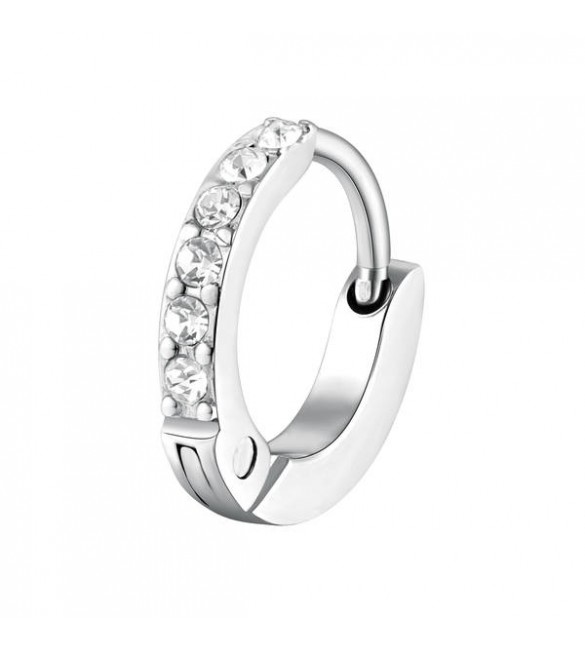 Mono Orecchino da Donna Gioielli Brosway Chakra in acciaio 316L 12 mm cristalli bhke036