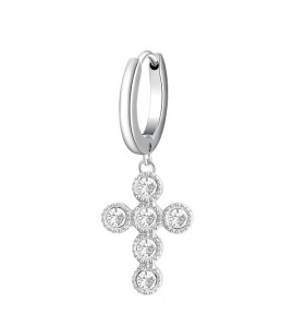 Mono Orecchino da Donna Gioielli Brosway Chakra in acciaio 316L Croce bhke018