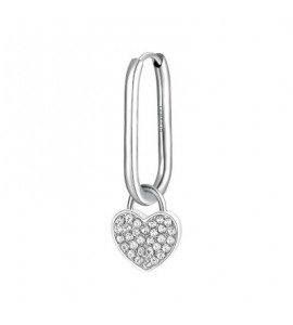 Mono Orecchino da Donna Gioielli Brosway Chakra in acciaio con Cuore bhke121