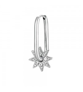 Mono Orecchino da Donna Gioielli Brosway Chakra in acciaio con Stella bhke111