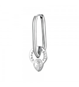 Mono Orecchino da Donna Gioielli Brosway Chakra in acciaio e cristallo bhke113